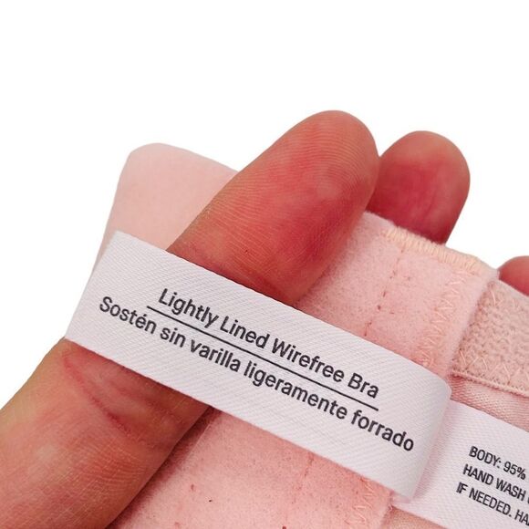 Auden wire free lightly lined pink bra size 38D - Picture 2 of 7